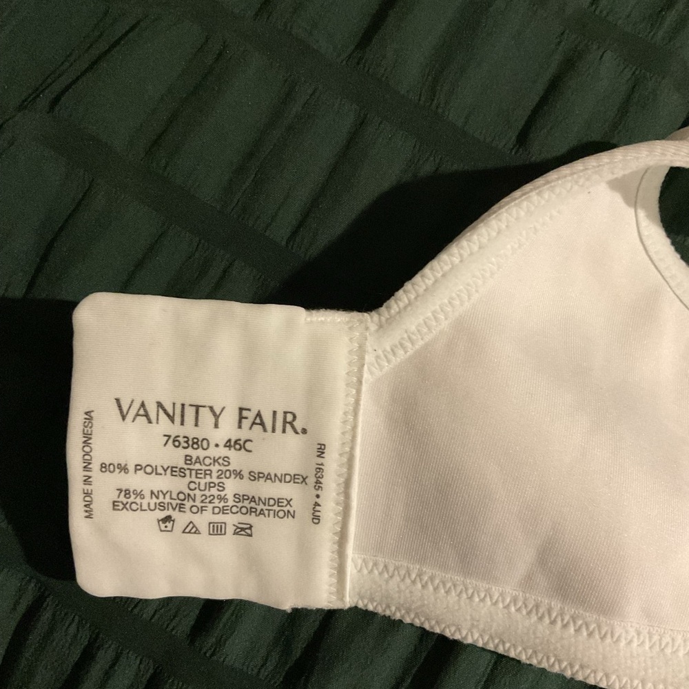 Vanity Fair White Bra - Picture 2 of 3